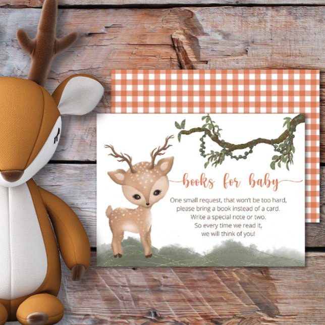 Oh Deer Woodland Bücher für Baby Ticket Begleitkarte (Von Creator hochgeladen)