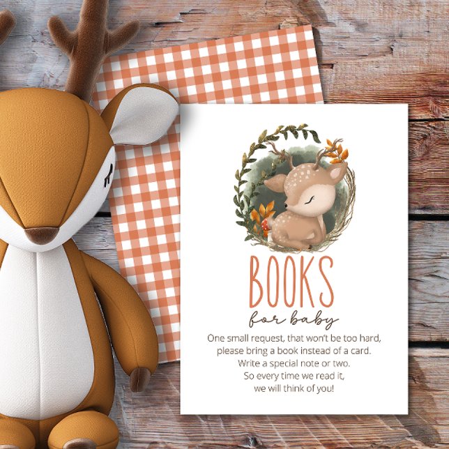Oh Deer Woodland Bücher für Baby Ticket Begleitkarte (Von Creator hochgeladen)