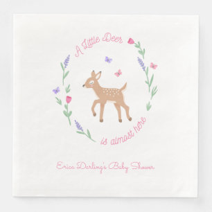 Oh Deer Woodland Thema Kinderdusche Serviette