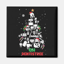 Oh Dentistree Dentist Zahnzähne Weihnachtsbaum Magnet