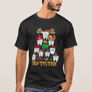 Oh Dentistree Funny Xmas Weihnachtszahnärztin Dent T-Shirt