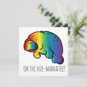 Oh, die hue-manatee Grußkarte Karte