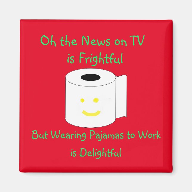 Oh, die Nachrichten im Fernsehen ist beängstigend Magnet (Vorne)