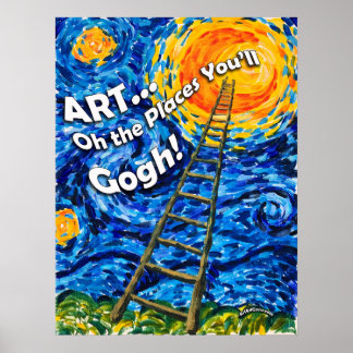 Oh, die Orte, an denen du gogh! Poster