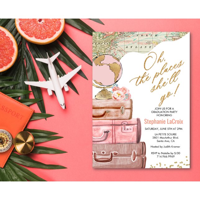 Oh, die Orte, an denen sie Abschluss gehen wird Einladung (Von Creator hochgeladen)