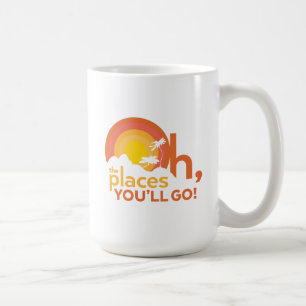 Oh, die Orte, an die du gehen wirst! Landschaftsty Kaffeetasse