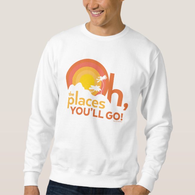 Oh, die Orte, an die du gehen wirst! Landschaftsty Sweatshirt (Vorderseite)