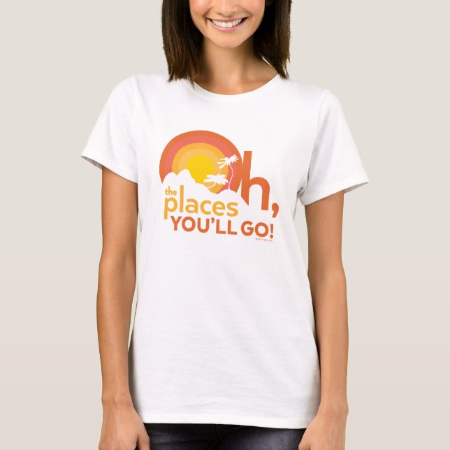 Oh, die Orte, an die du gehen wirst! Landschaftsty T-Shirt (Vorderseite)