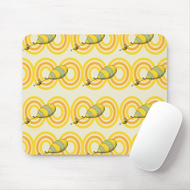 Oh, die Orte, an die du gehen wirst | Orange Patte Mousepad (Mit Mouse)