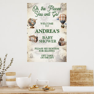 Oh, die Orte, an die du gehen wirst Reisethema Bab Poster