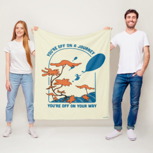 Oh, die Orte, an die du gehst! "Auf zu einer Reise Fleecedecke