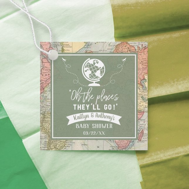 "Oh, die Orte, an die sie gehen werden!" Reisekart Geschenkanhänger (Von Creator hochgeladen)