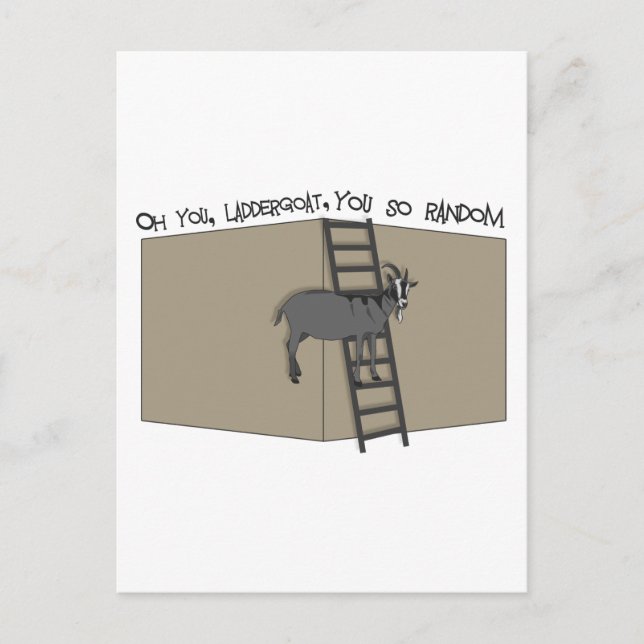 Oh, du, LadderGoat, du so zufällig Postkarte (Vorderseite)