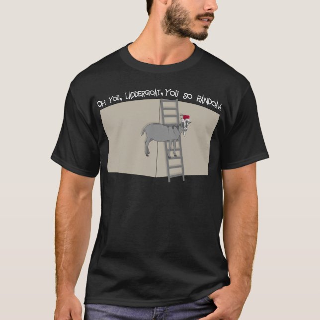 Oh, du, LadderGoat, du so zufällig Weihnachtsmannm T-Shirt (Vorderseite)