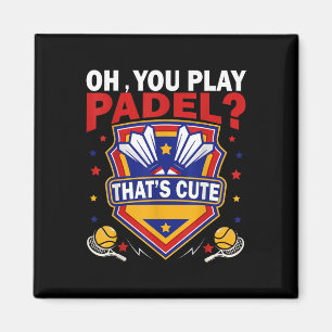 Oh, du spielst Padel? Probiere Badminton-Schläger  Magnet