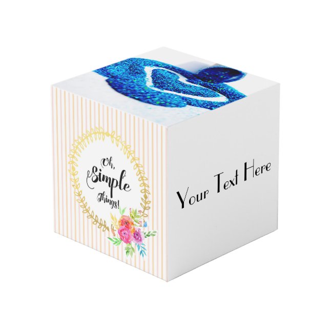 Oh, einfache Dinge! Würfel (Vorderseite Schrägansicht)