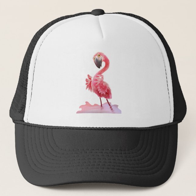 Oh, Flamingo! Truckerkappe (Vorderseite)