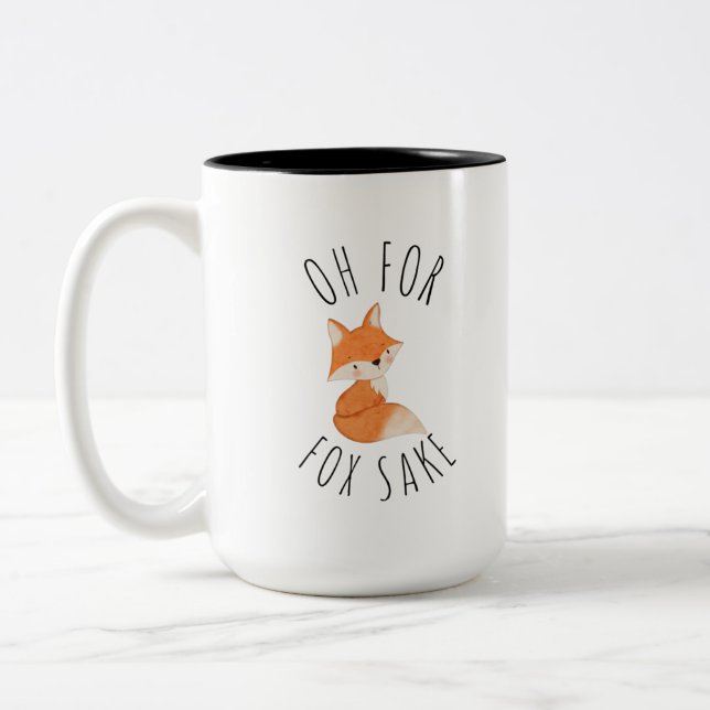 Oh for Fox Sake Coffee Mug (Gauche)