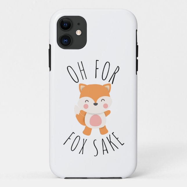 Oh, Fox Sake Square Case-Mate iPhone Hülle (Rückseite)