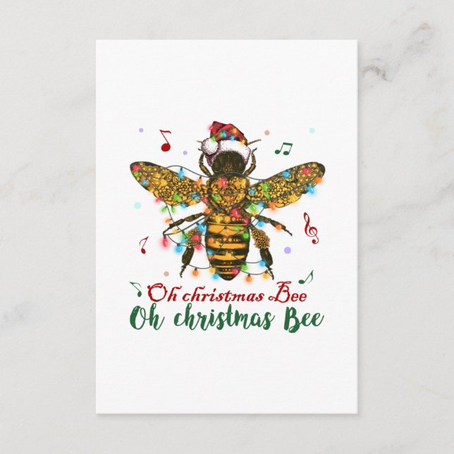 Oh frohe Weihnachtsbäume Geschenke Begleitkarte (Vorderseite)