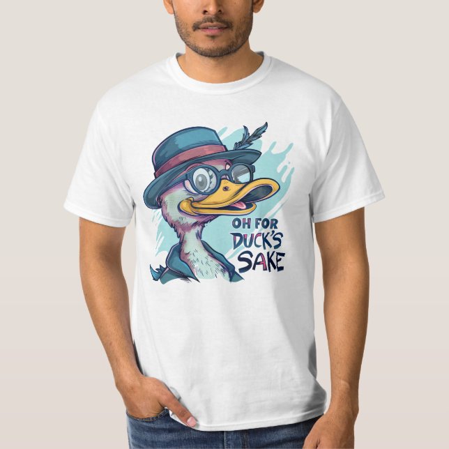 Oh für Enten-Sake humorvoll T-Shirt (Vorderseite)