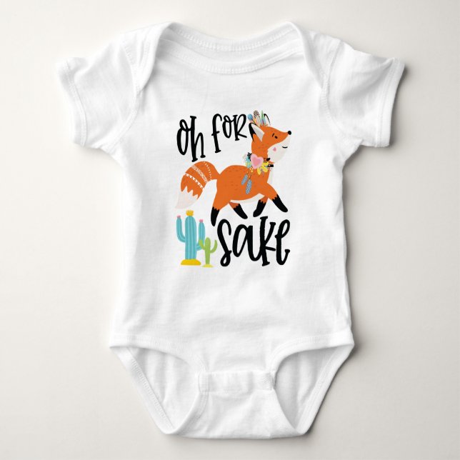 Oh für FOX Sake Baby Strampler (Vorderseite)