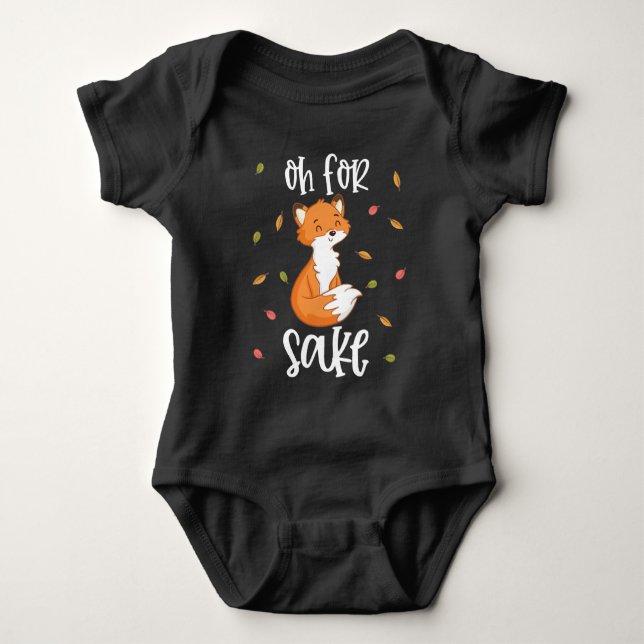 Oh für FOX Sake Baby Strampler (Vorderseite)