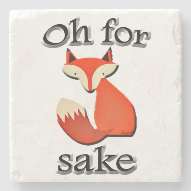 Oh für Fox Sake Marmor Untersetzer (Vorderseite)
