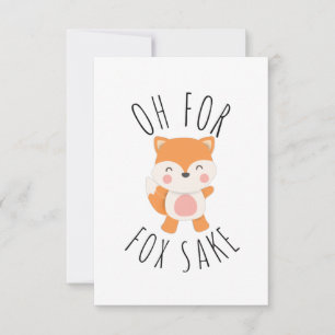 Oh für Fox Sake Mitteilungskarte