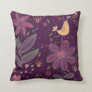 Oh gelber Piepmatz Kissen