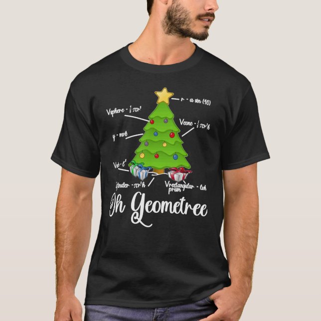 Oh Geometree Funny Maths Inspired Christmas Tree T-Shirt (Vorderseite)