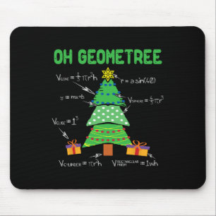 Oh Geometree Geometry Math Science Lehrer Christm Mousepad
