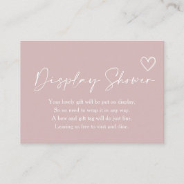 Oh Girl Baby Shower Dusche Begleitkarte