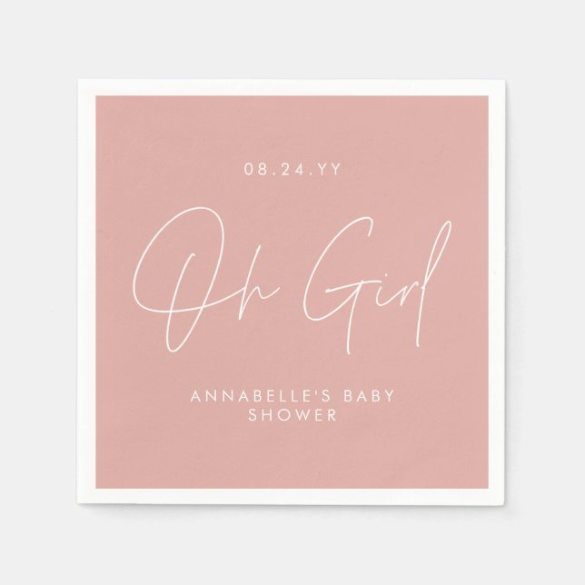 Oh Girl Duschskript pingelig Serviette (Vorderseite)