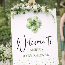 Oh Girl St. Patrick's Day Baby Shower Green 