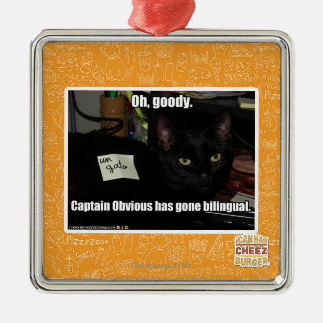 Oh, gute Sachen Ornament Aus Metall (Vorne)