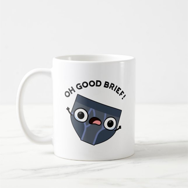 Oh, gutes kurzes lustiges Unterhosenpuff Kaffeetasse (Links)