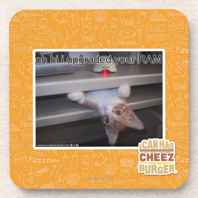 oh hallo verbesserte ich Ihr RAM Getränkeuntersetzer (Vorderseite)