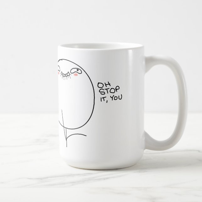Oh Halt es, Sie - Tasse (Rechts)