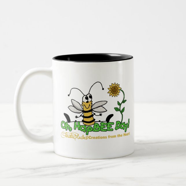 Oh HapBee Day Zweifarbige Tasse (Links)
