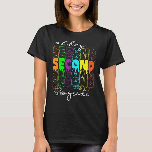 Oh, He Second Grade Lehrer Student Halloween Cos T-Shirt (Vorderseite)