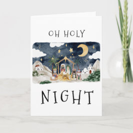 Oh, Heilige Nacht Afrikanische Krippe Weihnachten Karte