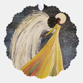 Oh, Heilige Nacht Angel Papier Ornament