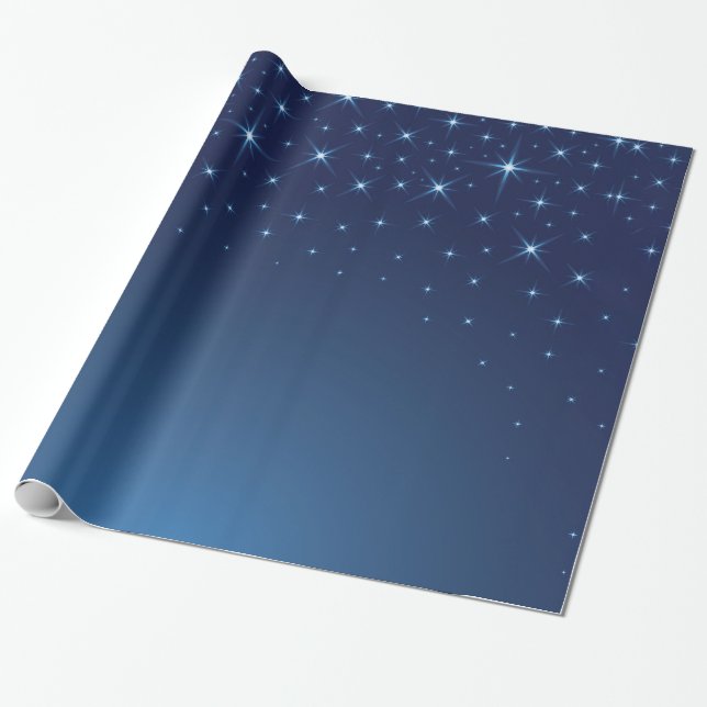 Oh heilige Nacht, die hell Sterne glänzt Geschenkpapier (Ungerollt)