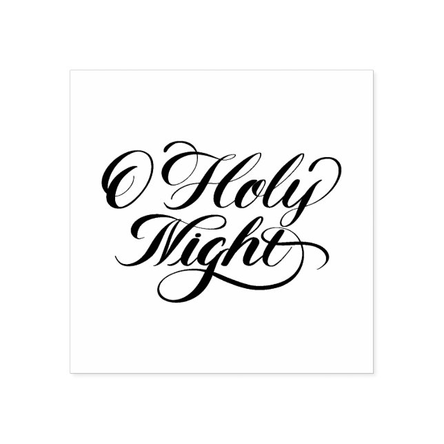 Oh, heilige Nacht Gummistempel (Prägung)