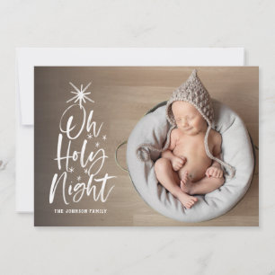 Oh, heilige Nacht   Urlaubserinnerung Foto Feiertagskarte