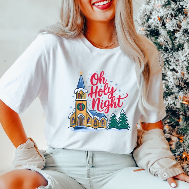 Oh, Heilige Nacht Weihnachten T - Shirt (Von Creator hochgeladen)