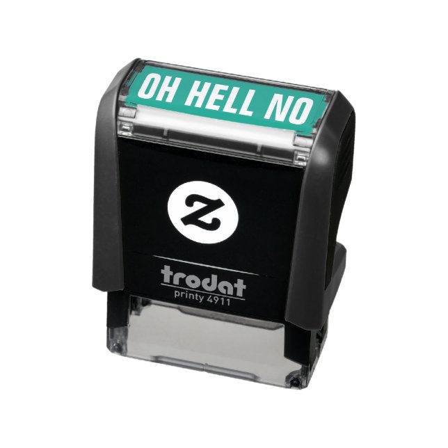 OH HELL NO Funny Nope Meme Sarcasm Spaß Joke Permastempel (Produkt)