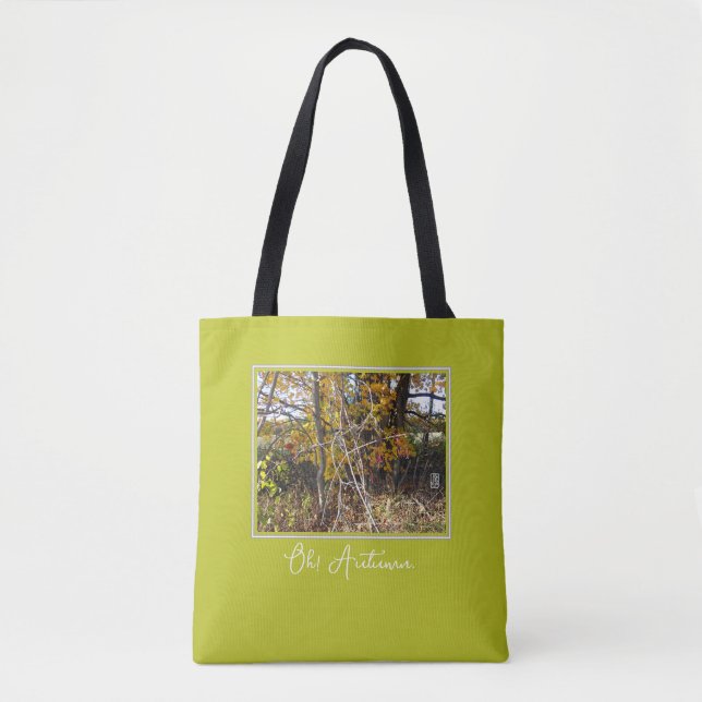 Oh! Herbst. Tote Tasche (Vorderseite)