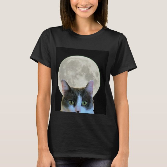 Oh, Hi Kitty und der Vollmond T-Shirt (Vorderseite)